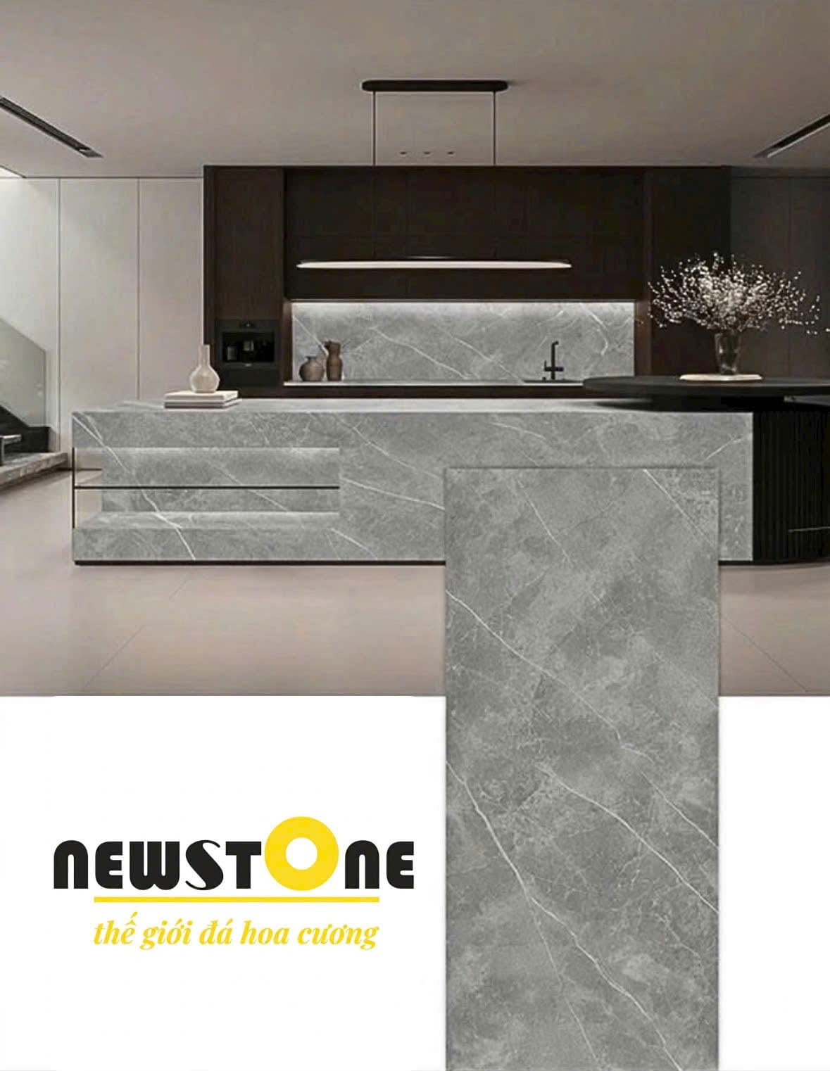 Đá Nhân Tạo Xám Nhám Cao Cấp | Đá Hoa Cương NEWSTONE