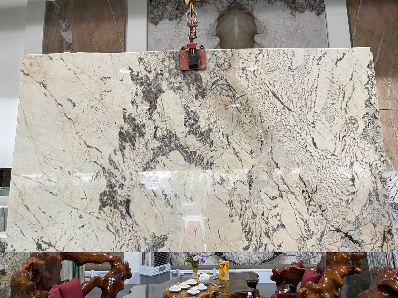 Đ&aacute; Thạch Anh Xuy&ecirc;n S&aacute;ng Mona Lisa White Cao Cấp | Đ&aacute; Hoa Cương NEWSTONE