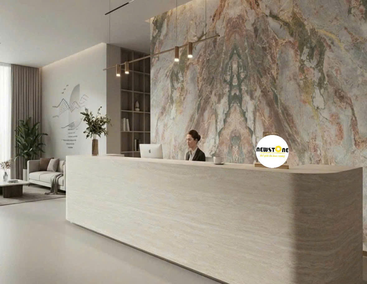 Đá Nung Kết Traventin Nhám | Đá Hoa Cương NEWSTONE