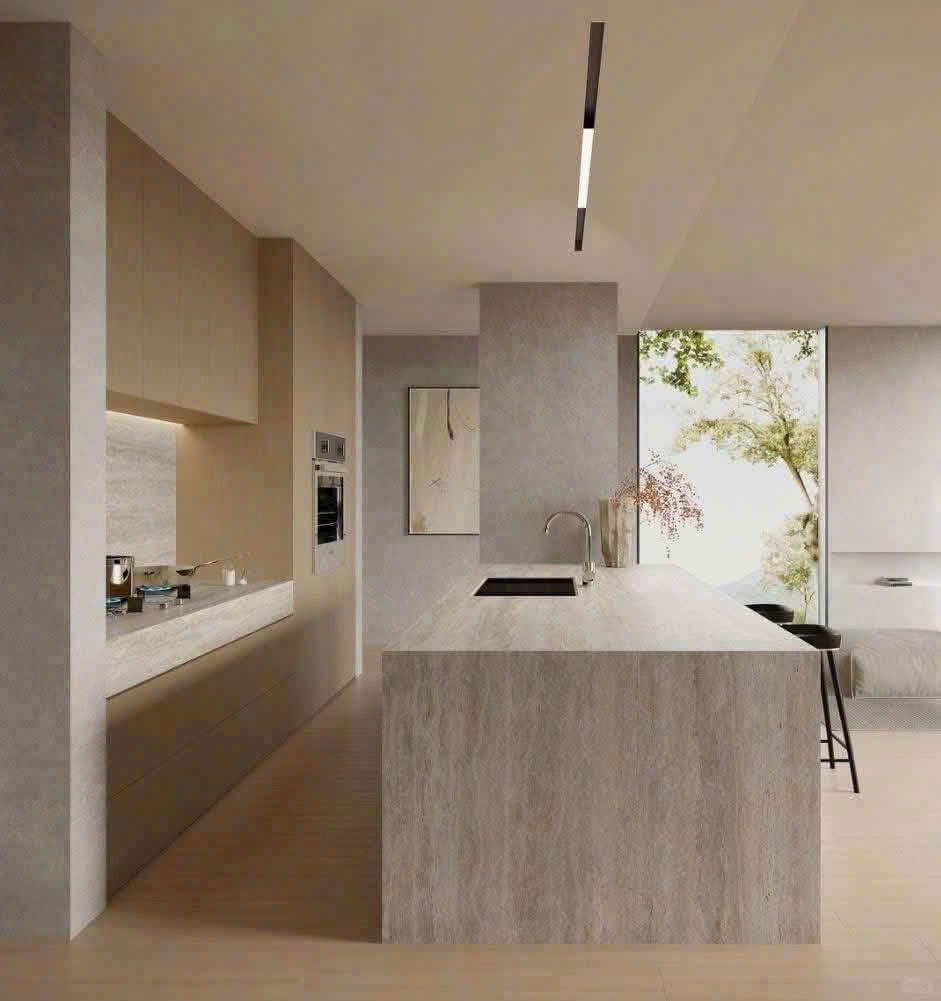 Đá Nung Kết Traventin Nhám | Đá Hoa Cương NEWSTONE