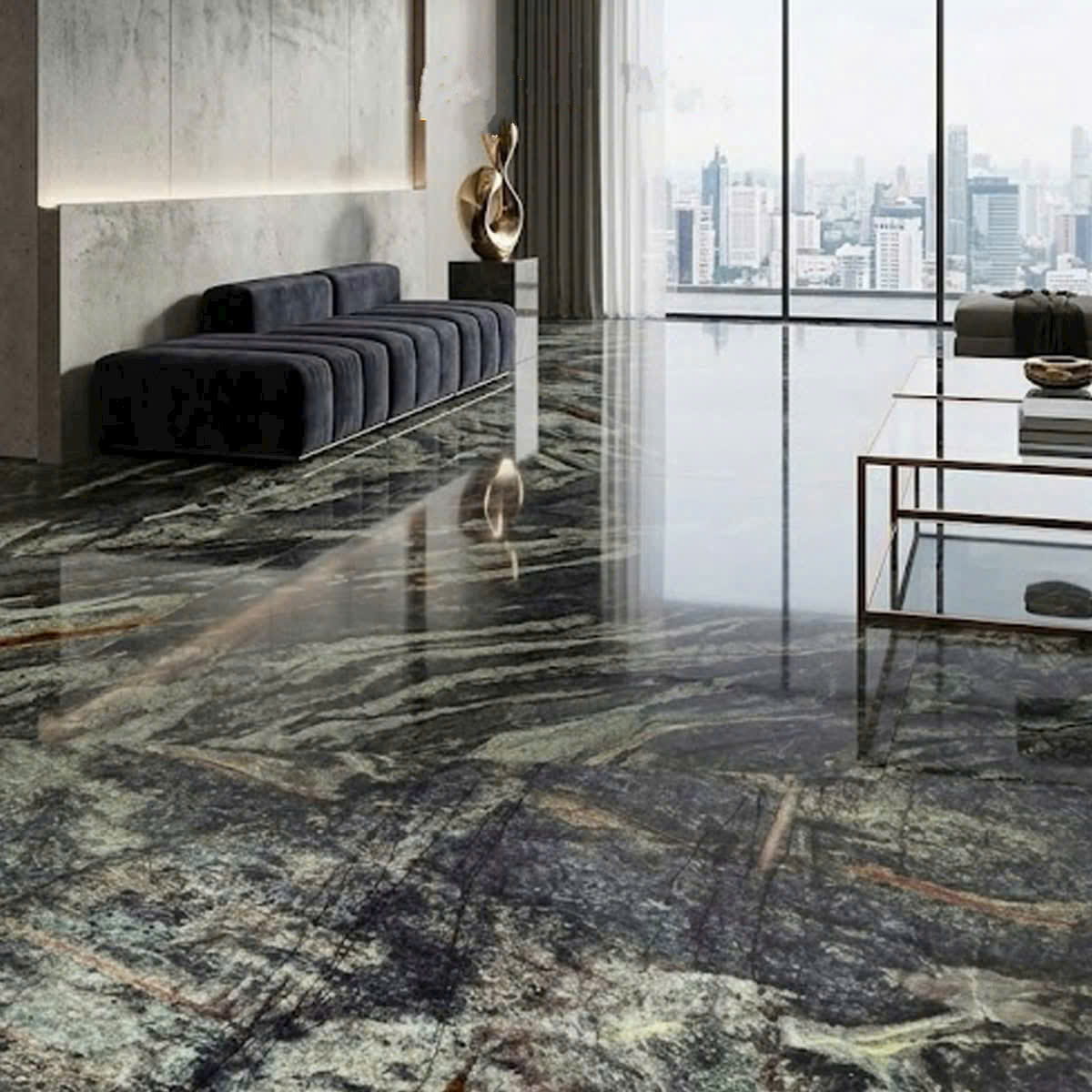 Đá Thạch Anh Ava Blue Cao Cấp | Đá Hoa Cương NEWSTONE