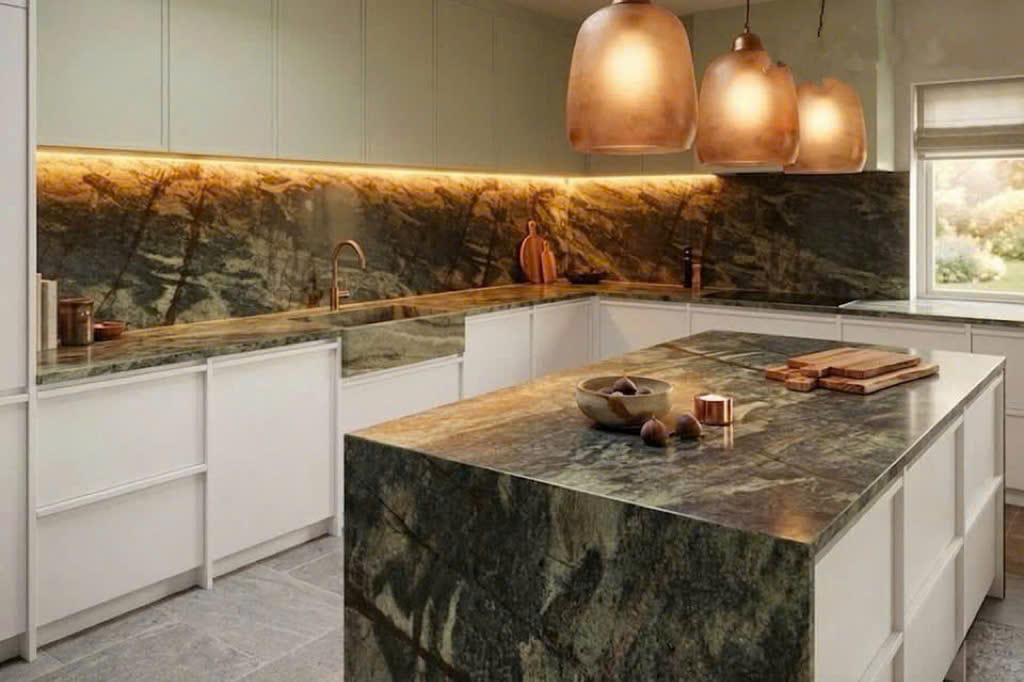 Đá Thạch Anh Ava Blue Cao Cấp | Đá Hoa Cương NEWSTONE