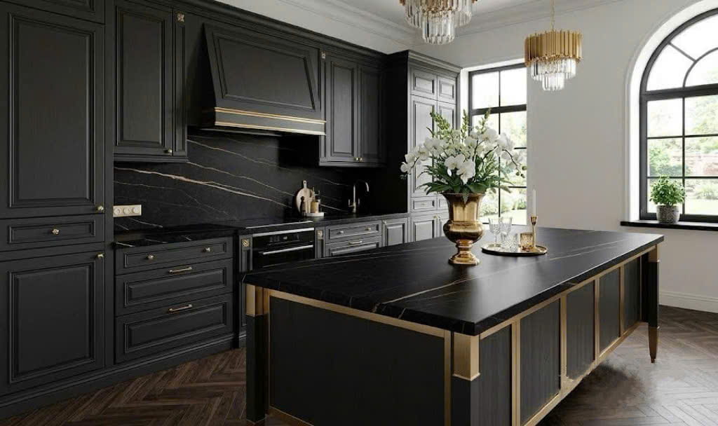 Đá Nhân Tạo Sahara Noir Nhám | Đá Hoa Cương NEWSTONE