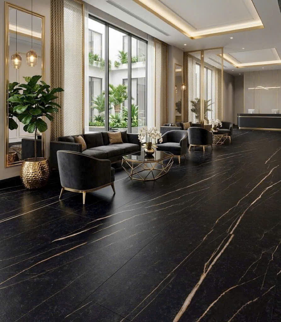 Đá Nhân Tạo Sahara Noir Nhám | Đá Hoa Cương NEWSTONE