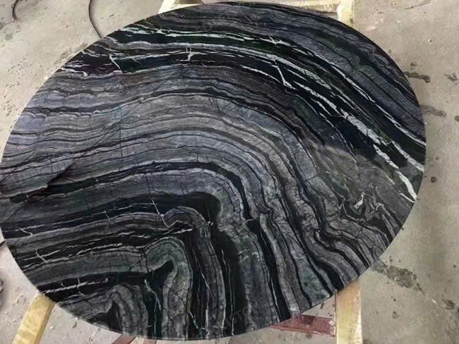 Đá Marble Wooden Black