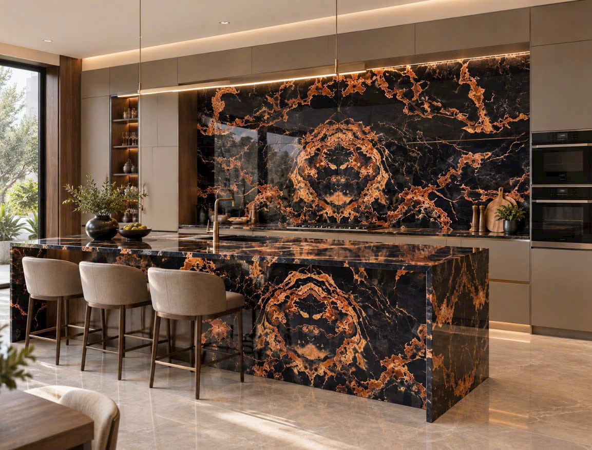 Đá Nhân Tạo Nero Lava Cao Cấp | Đá Hoa Cương NEWSTONE